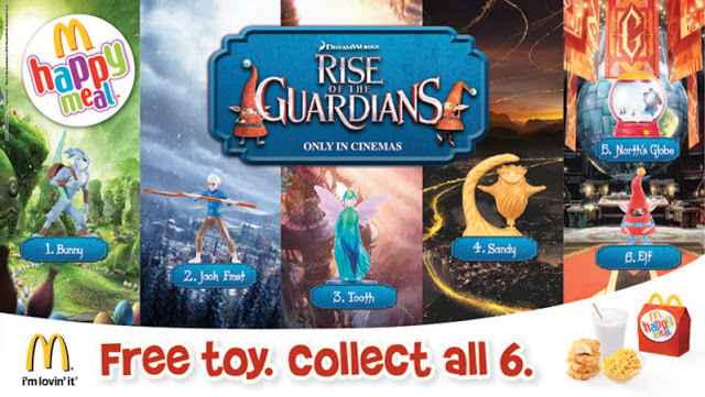 North's Globe #2 2012 Rise of the Guardians McDonalds Happy Meal Toy 