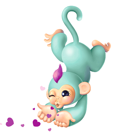 WowWee Fingerlings Fingerling Interactive Baby Monkey Zoe Turquoise 2017 for sale online 