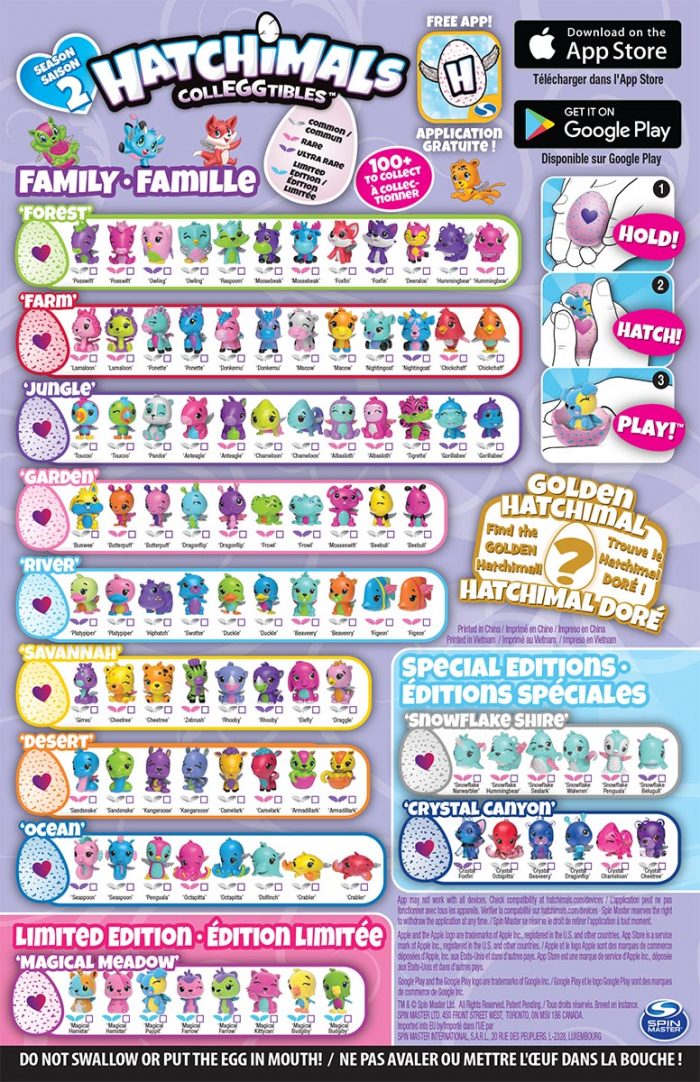 hatchimals hatchibuddies names