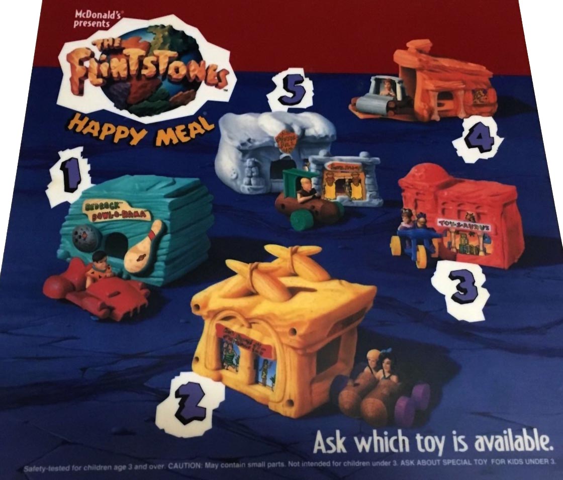 Sealed Details about   1993 The Flintstones McDonald's Happy Meal Toys 