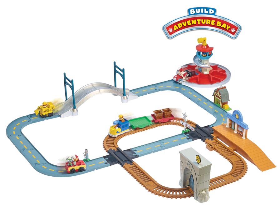 paw patrol train track and road