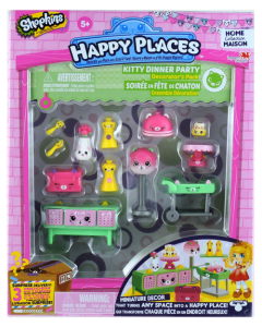 Shopkins Happy Places Season 1 - Kitty Dinner Party Decorator's Pack