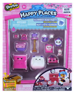 Shopkins Happy Places Season 1 - Slumber Bear Party Decorator's Pack