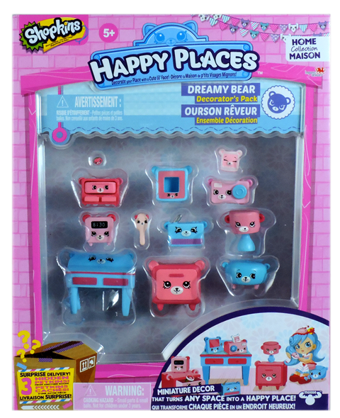 Shopkins Happy Places Season 2 - Dreamy Bear Decorator's Pack