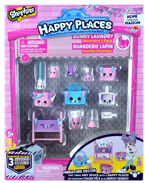 Shopkins Happy Places Season 2 - Bunny Laundry Decorator's Pack