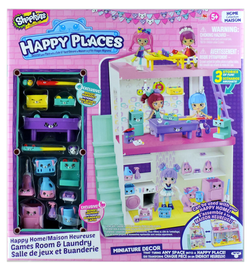 Shopkins Happy Places Season 2 - Happy Home Games Room & Laundry
