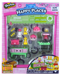 Shopkins Happy Places Season 2 - Kitty Dinner Party Decorator's Pack