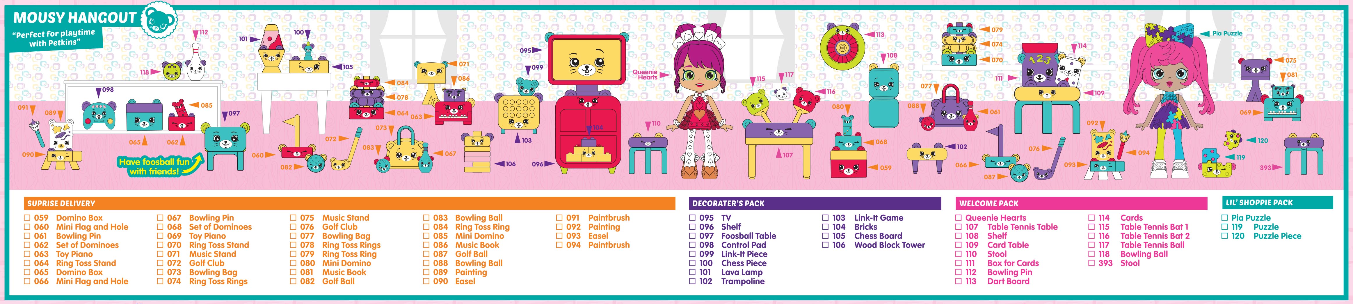 Featured image of post Shopkins Happy Places Checklist Season 1 This printable checklist shopkins with character names and images to check off and collect or use qr code to scan learn more about shopkins