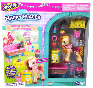 Shopkins Happy Places Season 4 - Pampered Pony Stable Welcome Pack Box