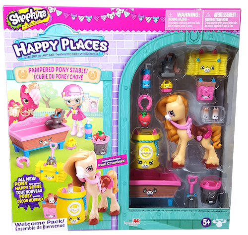 Shopkins Happy Places Season 4 - Pampered Pony Stable Welcome Pack Box