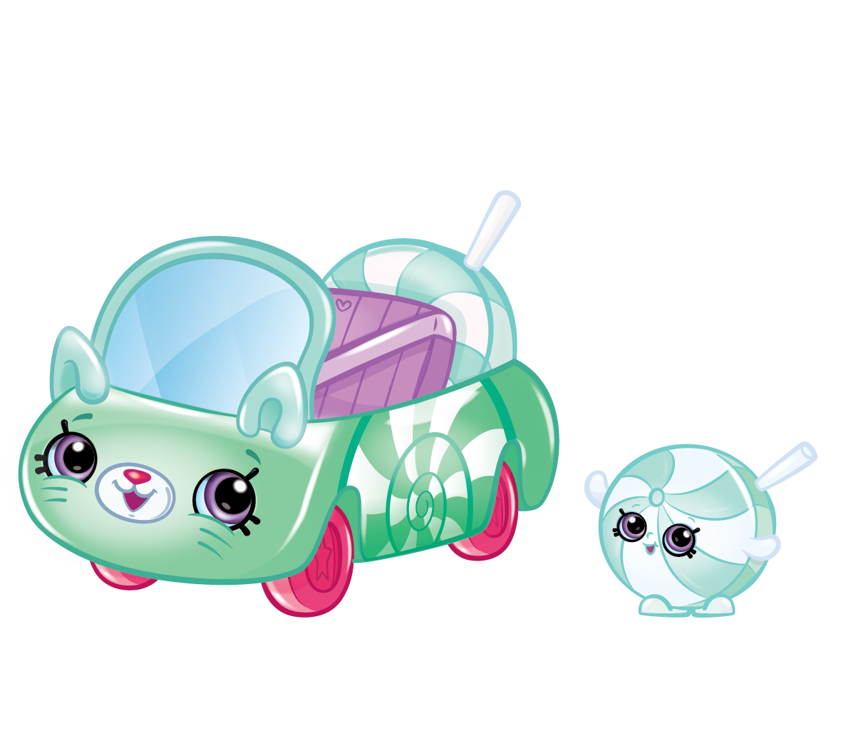 Shopkins Season 1 - Cutie Cars - Mint Sprinter Convertible Cuties