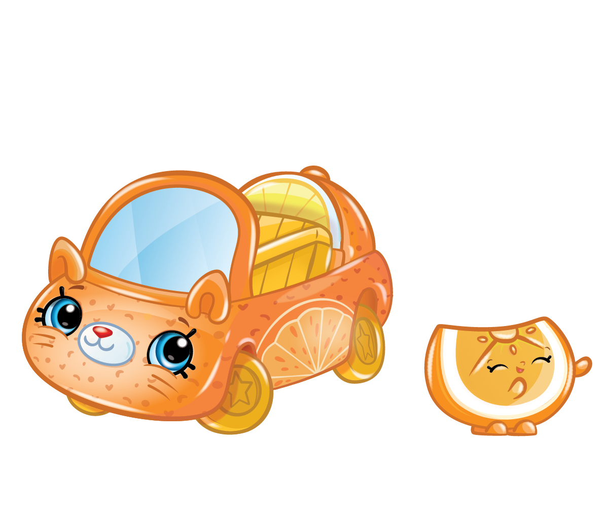 Shopkins Season 1 - Cutie Cars - Orange Rush Convertible Cutie
