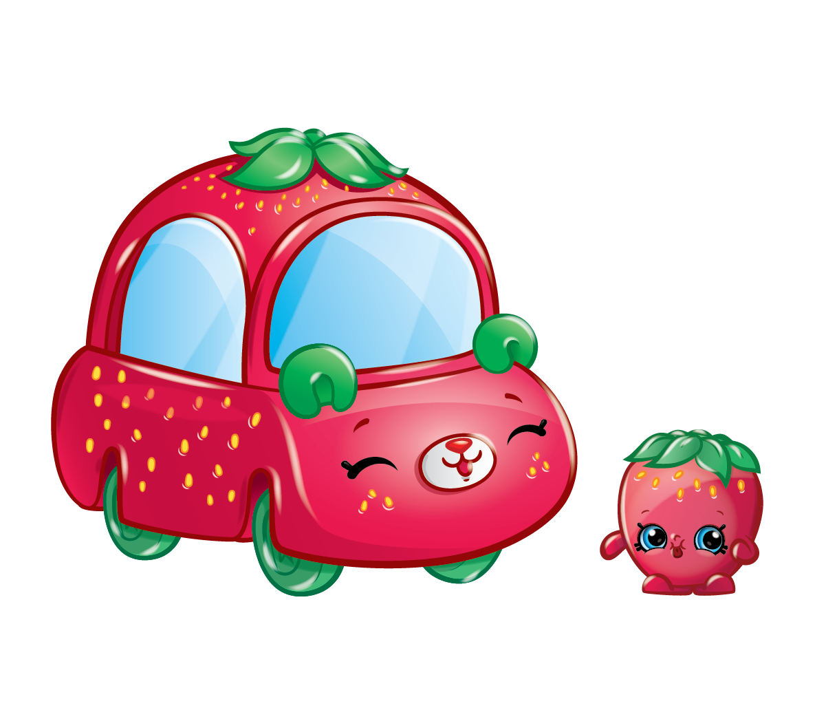 Shopkins Season 1 - Cutie Cars - Strawberry Speedy Seeds Buggy Buddy