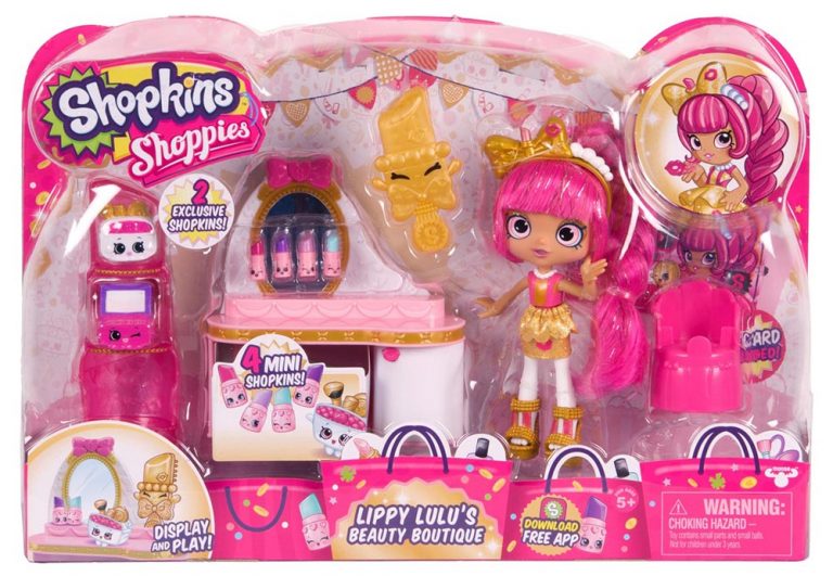 Shopkins Season 7 Shoppies Playset Lipstick Vanity Kids Time