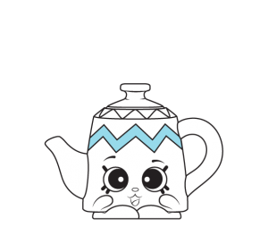 Potty Teapot #8-019 - Shopkins Season 8 - UK Holiday Team