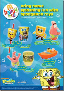 Mcdonald’s Happy Meal Toys – May 2011 – Spongebob Squarepants – Kids Time