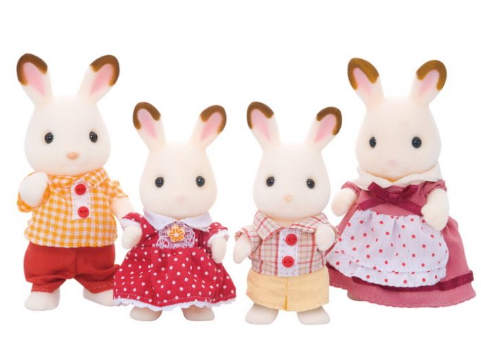 Calico Critters Figures – Hopscotch Rabbit Family – Kids Time