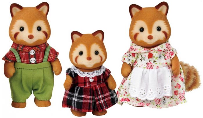 Calico Critters Figures – Red Panda Family – Kids Time