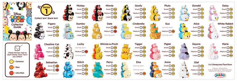 tsum tsum characters list