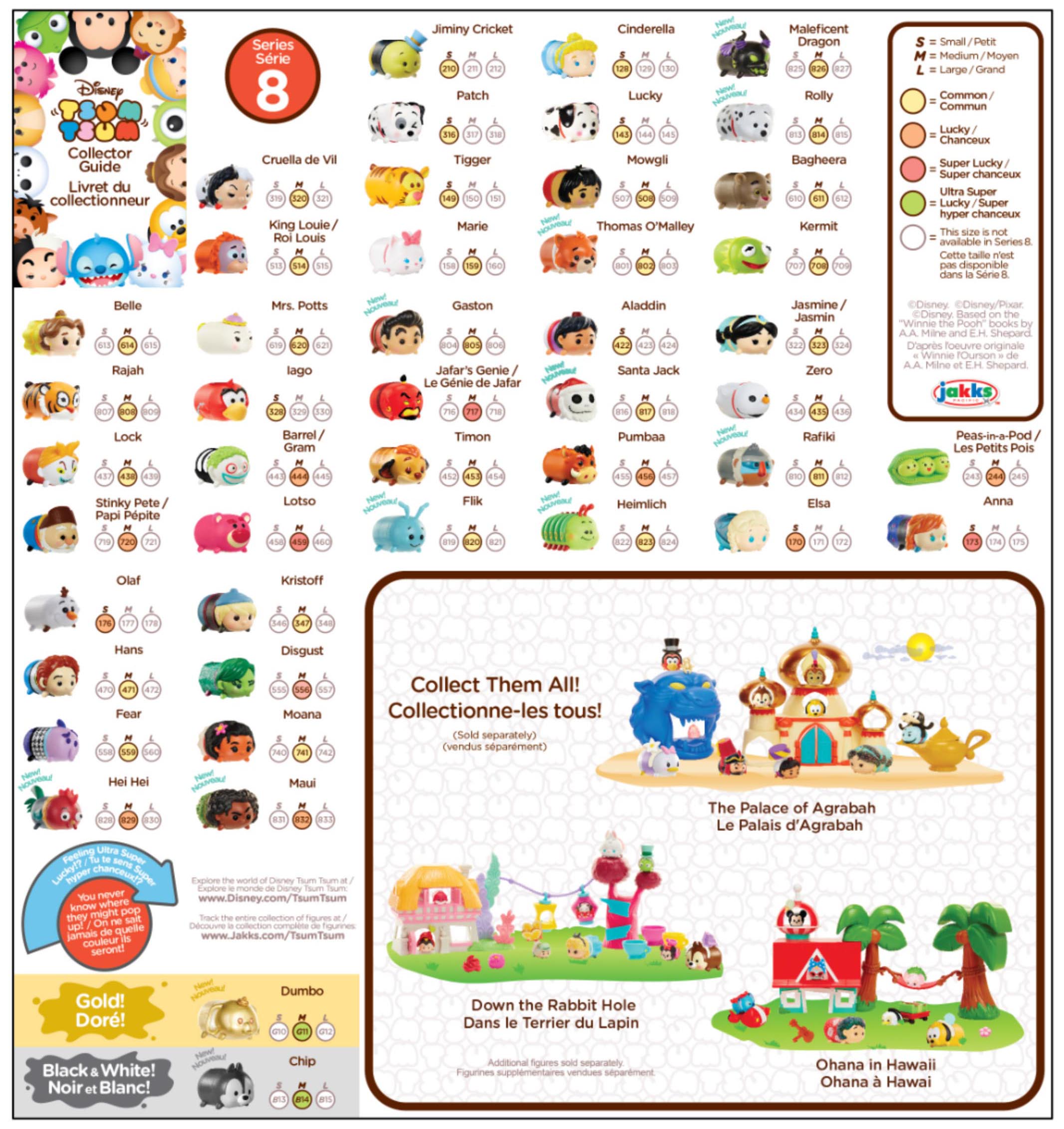 Tsum Tsum Series 8 Collector’s Guide List Checklist Kids Time