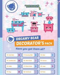 Shopkins Happy Places Season 2 - Dreamy Bear List / Checklist
