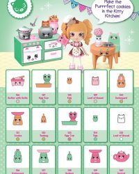 Shopkins Happy Places Season 2 - Kitty Kitchen List / Checklist