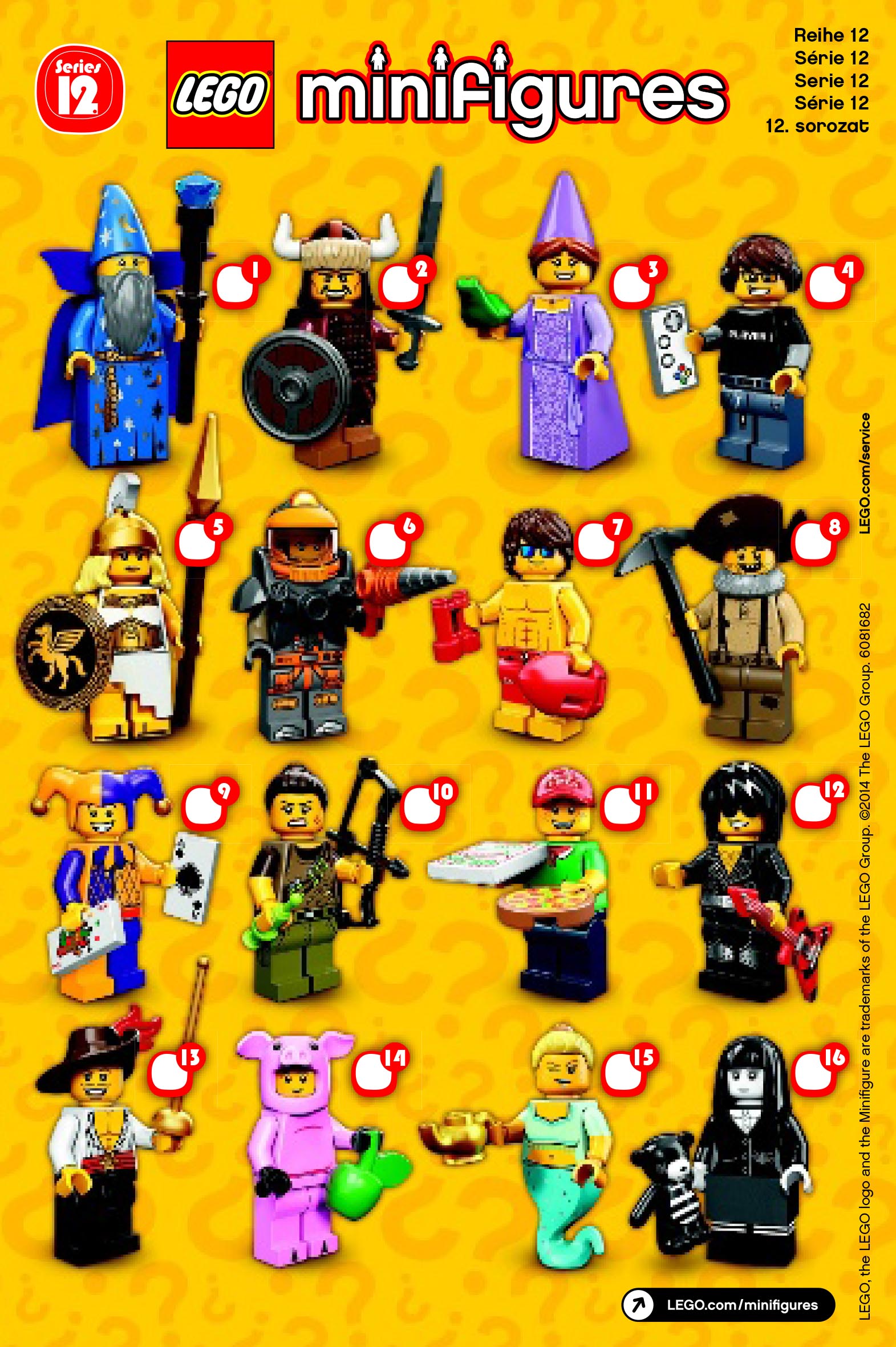 Lego minifigures instructions character sheet checklist only choose your series 