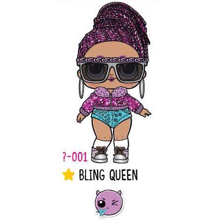 bling queen lol doll under wraps