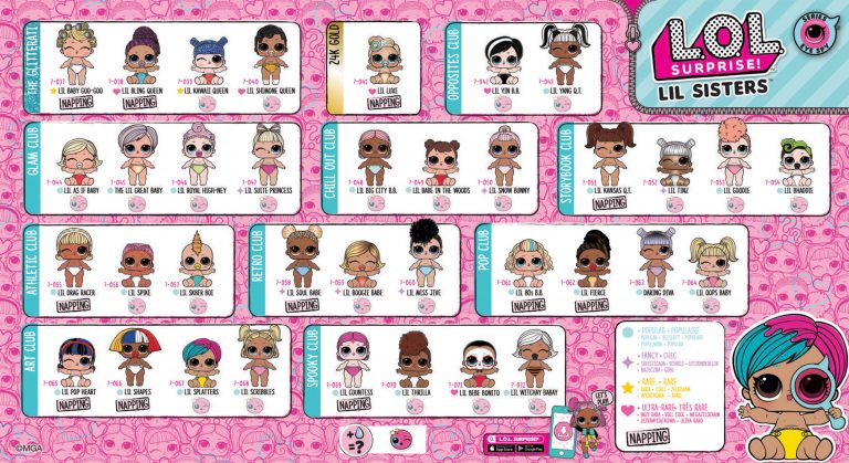 LOL Surprise Series 4 Eye Spy Lil Sisters Wave 2 Collector Guide List ...