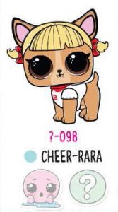 LOL Surprise Doll Pets Eye Spy Series 4 Cheer-Rara Doll Action Figure Brown 
