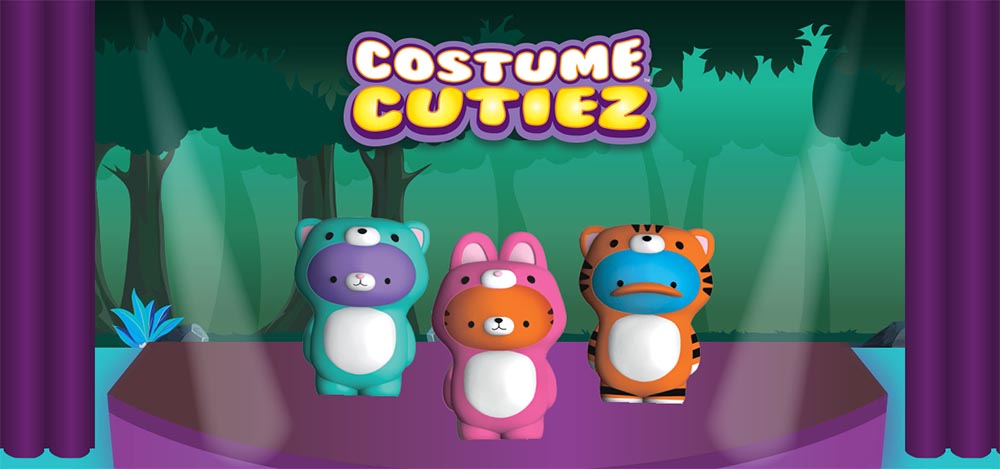 *NEW* Soft'N Slo Squishies Blue Duck Cutie W/ Teal Bear Costume  Series 1 