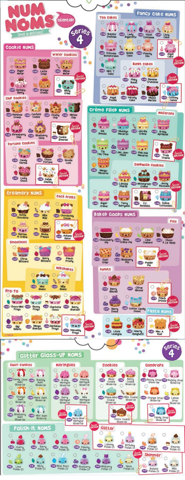 Num Noms Series 4 Collector Guide Checklist List – Kids Time