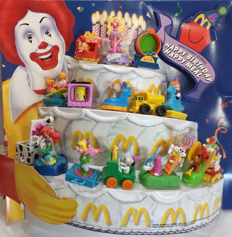 B McDonalds 1994 Happy Birthday Happy Meal Train Lot of 2 
