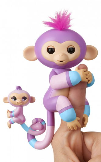 WowWee Fingerlings Monkey Interactive BFF Collection Violet & Hope for sale online 