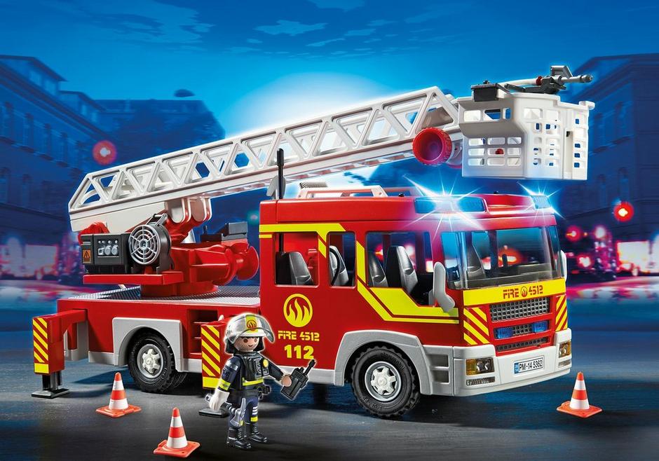 playmobil 5362 city action ladder unit with lights and sound