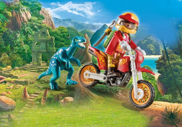 playmobil motocross raptor