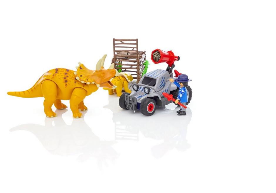 sadel Atlantic Repaste Playmobil – Dinos Dinosaurs – 9434 Enemy Quad with Triceratops – Kids Time