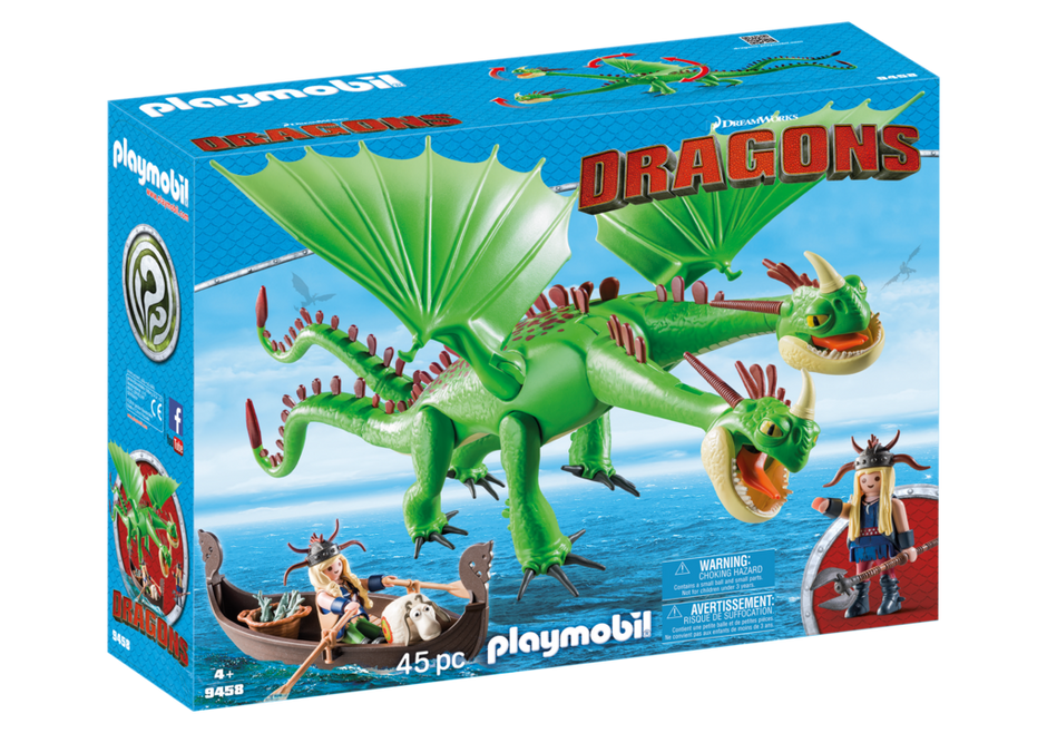 Playmobil – Dragons – 9458 Ruffnut and Tuffnut with Belch – Kids