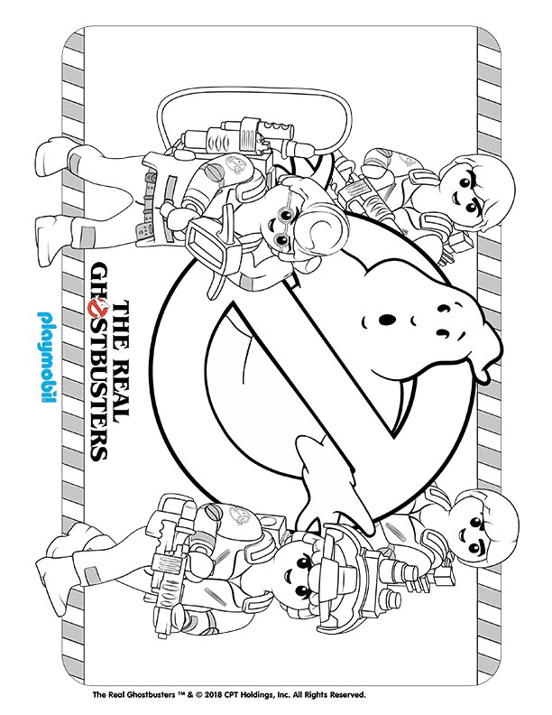 Playmobil Ghostbusters Coloring Sheet 01 Kids Time