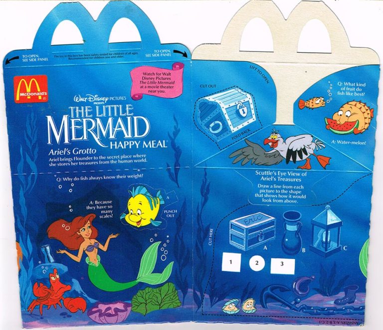 mcdonalds happy meal toys little mermaid