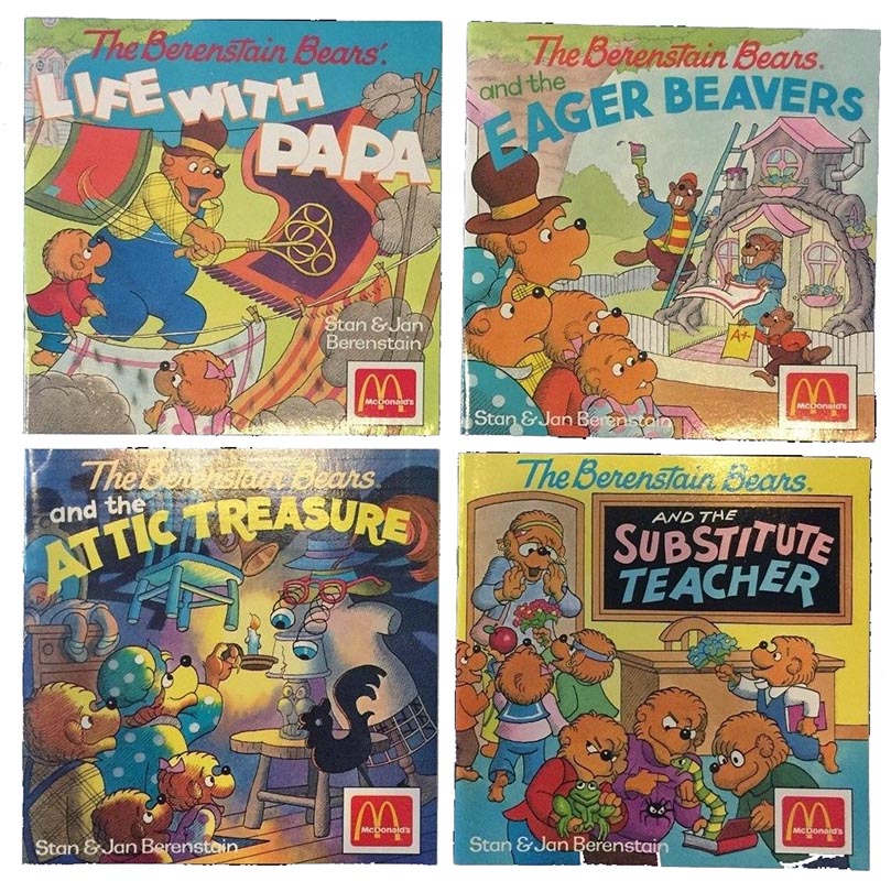 *Choose 1* 1990 McDonalds Berenstain Bears Story and Activity Books *8 Choices* 