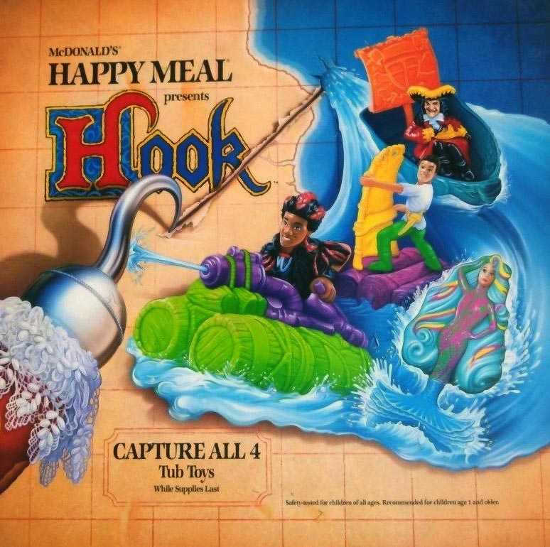 McDonald's Happy Meal Toys 1990 – Hook – Kids Time
