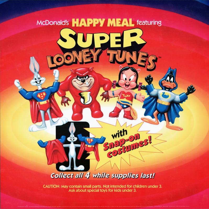 Loose Complete Set McDonalds 1991 Super Looney Tunes Happy Meal 