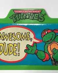 Vintage TMNT Teenage Mutant Ninja Turtle 1993 Burger King Bike License Plate