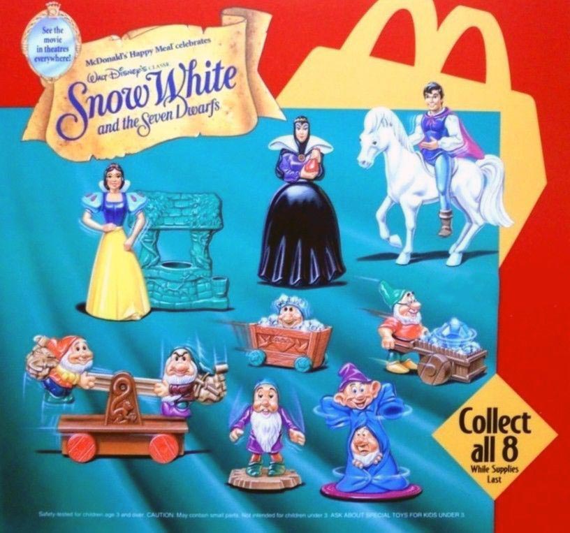 Vintage 1992 McDonalds Happy Meal Toy Snow White Bashful