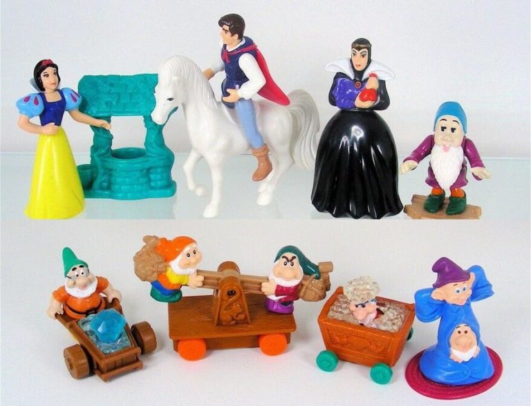 Mcdonalds Walt Disneys Snow White Happy Meal Toys Tra 