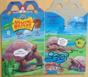6 TO CHOOSE FROM!! McDonalds Happy Meal Toys 1994 AMAZING WILDLIFE 