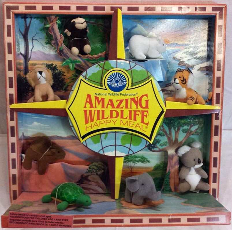Details about   McDonald's 1994 Vintage Amazing Wildlife Plush Toys-Pick Your Favorite Animal! 