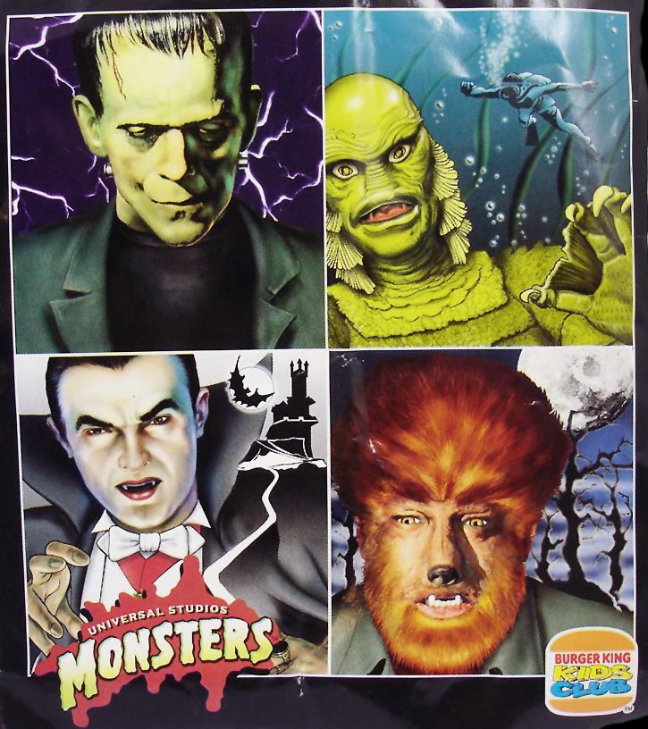 Burger King Jr. Meal Toys 1997 – Universal Monsters – Kids Time