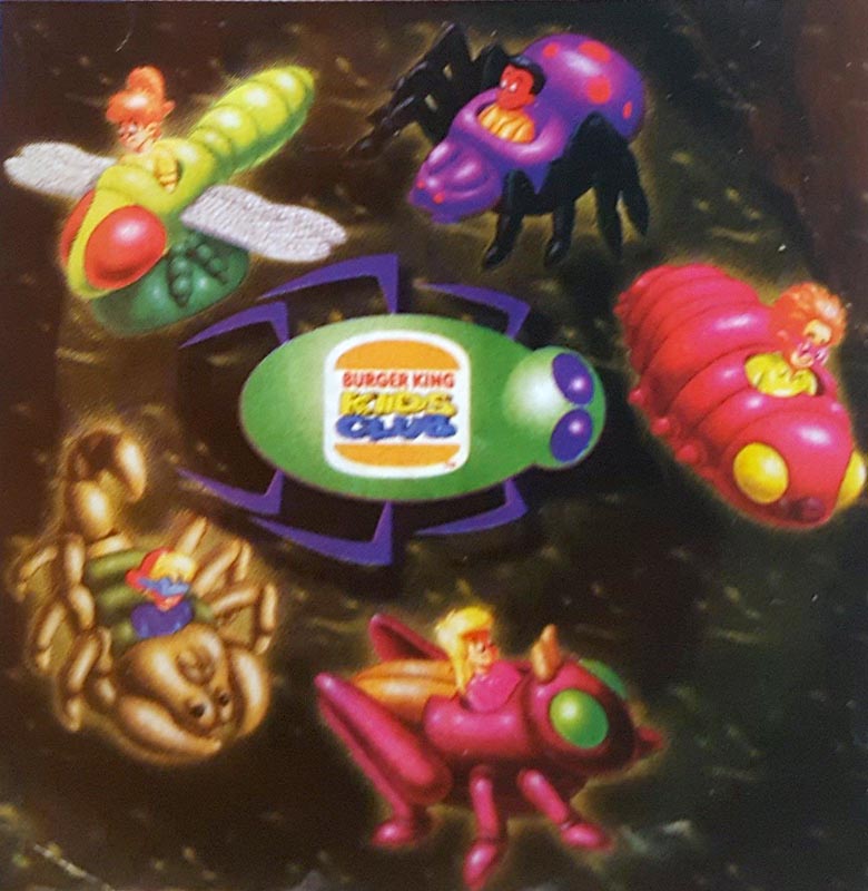 BK 1998 Bug Riders Burger King Toy Kid Vid on Scorpion 